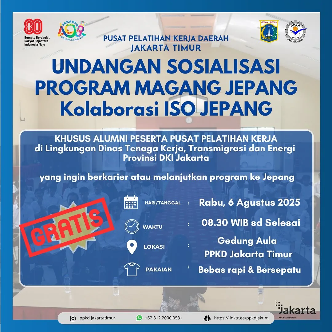 UNDANGAN SOSIALISASI PROGRAM MAGANG JEPANG – PPKD PROVINSI BALI